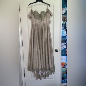 Gold prom dress